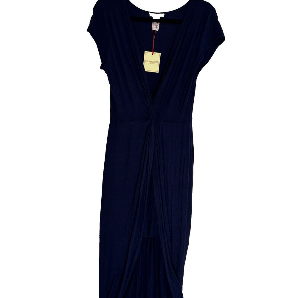 Rolla Coster, faux wrap dress, mini skirt underneath blue stretch pull on L NWT